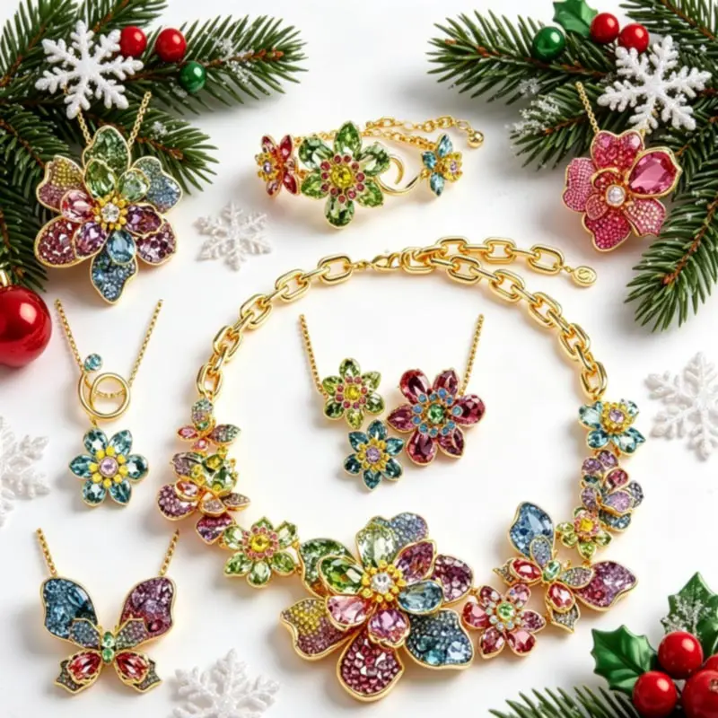 2025 New Trend Fine Jewelry Sets Charm Pink Blue Flower Crystal Fashion Original Luxury Necklace Earring Romantic Gift for Women
2025 New Trend Fine Jewelry Sets Charm Pink Blue Flower Crystal Fashion Original Luxury Necklace Earring Romantic Gift for Women