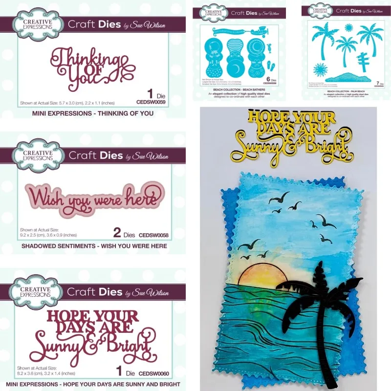 Hope Your Days Are Sunny Wish You Metal Cutting Dies Scrapbook Diary Decoration Stencil Embossing Template DIY Greeting Card
Hope Your Days Are Sunny Wish You Metal Cutting Dies Scrapbook Diary Decoration Stencil Embossing Template DIY Greeting Card