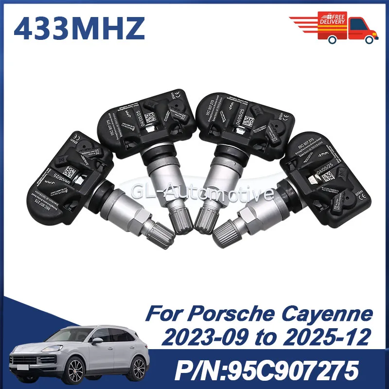 Комплект из 4 датчиков TPMS для Porsche Cayenne 2023-2025, датчик давления в шинах 95C907275 433 МГц
Комплект из 4 датчиков TPMS для Porsche Cayenne 2023-2025, датчик давления в шинах 95C907275 433 МГц