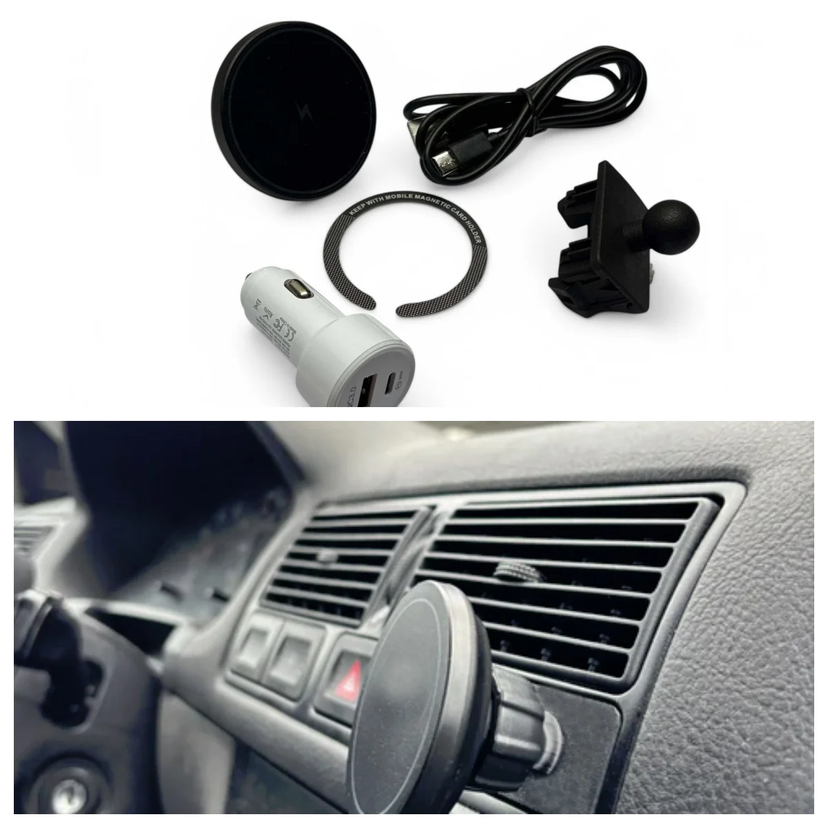 Easy DIY Phone Mount Kit For MagSafe Wireless Charging For VW MK4 Golf Jetta GTI GLI R32 Left Hand Drive Model LHD
Easy DIY Phone Mount Kit For MagSafe Wireless Charging For VW MK4 Golf Jetta GTI GLI R32 Left Hand Drive Model LHD