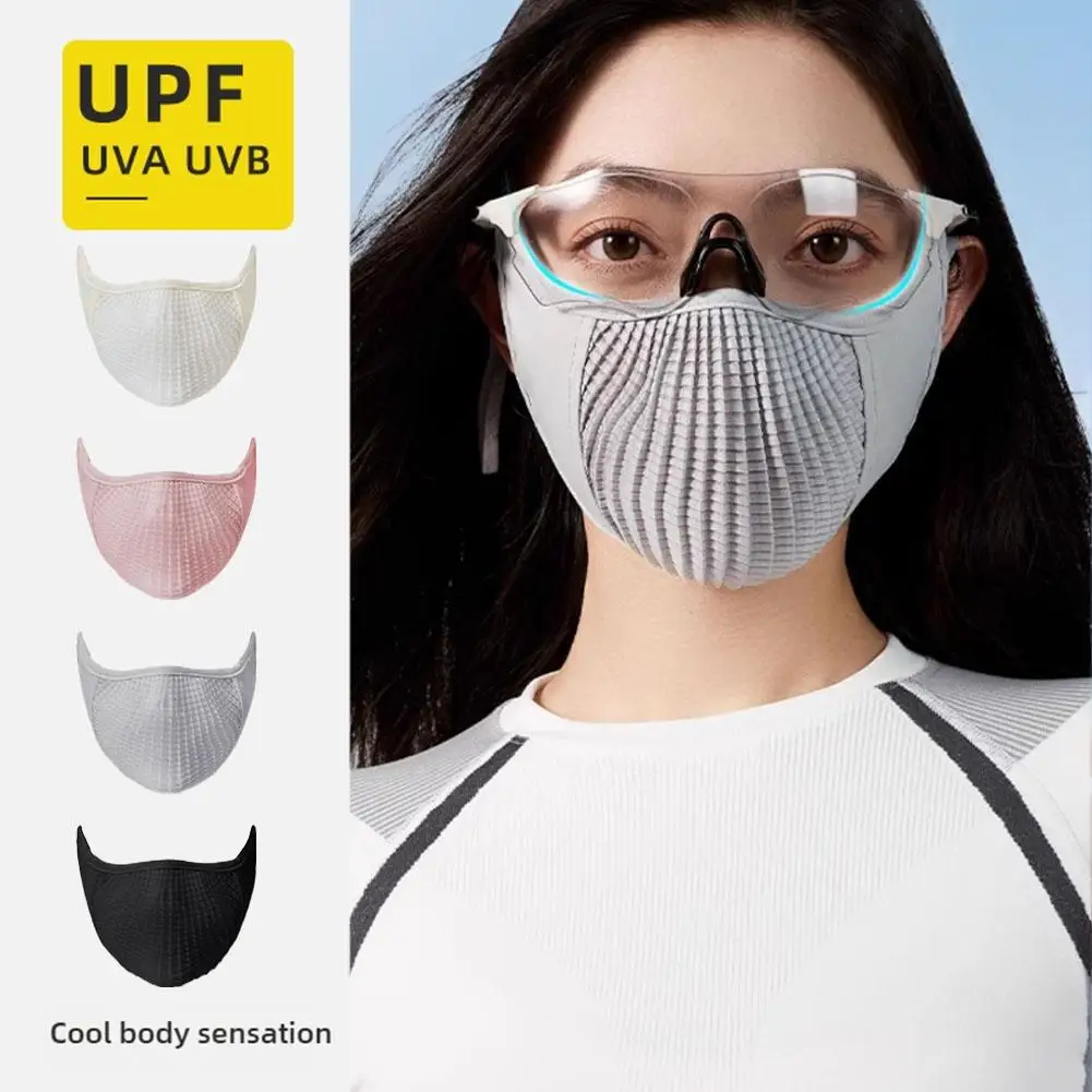 Sunscreen Ice Silk Cycling Mask Breathable Solid Color Summer Sunscreen Cover Face Mask Gini Veil Face Outdoor B8Y9
Sunscreen Ice Silk Cycling Mask Breathable Solid Color Summer Sunscreen Cover Face Mask Gini Veil Face Outdoor B8Y9