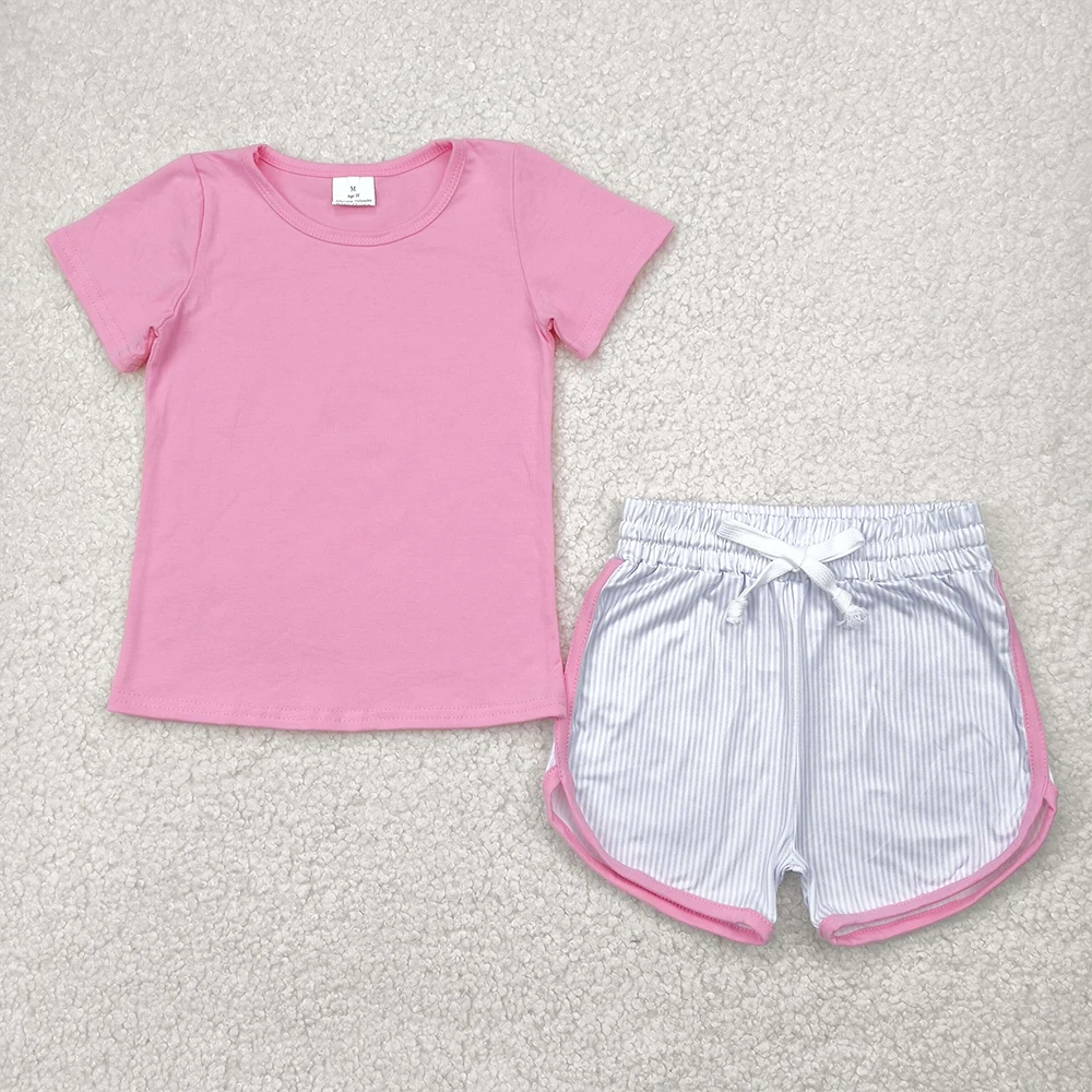 Комплект из розового полосатого топа и шорт для маленьких девочек, одежда с короткими рукавами для детей, одежда в розовую полоску для девочек
Комплект из розового полосатого топа и шорт для маленьких девочек, одежда с короткими рукавами для детей, одежда в розовую полоску для девочек