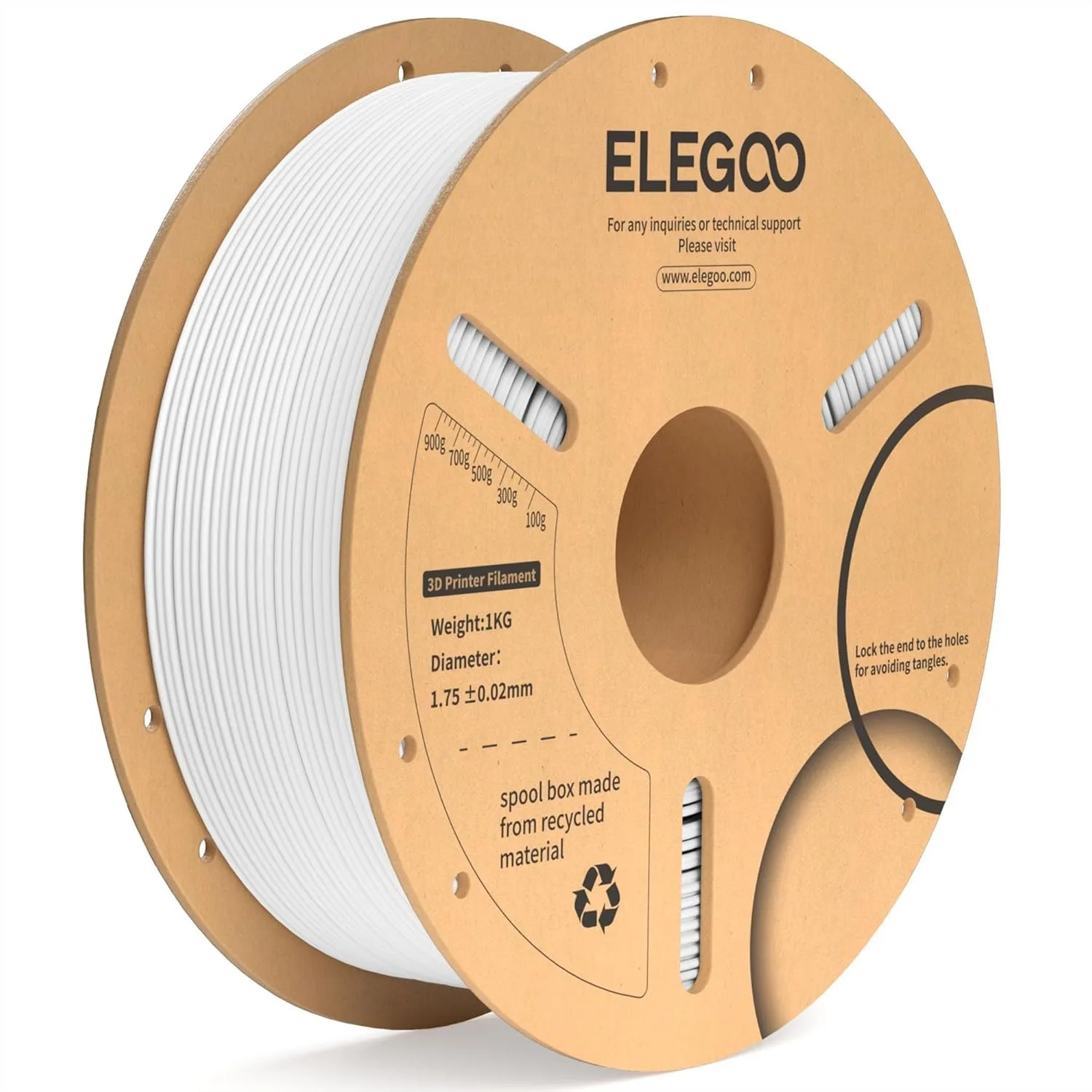 PLA Plus Filament 1.75mm White 1KG, Tougher 3D Printer Filament with Dimensional Accuracy +/- 0.02mm for FDM Printers
PLA Plus Filament 1.75mm White 1KG, Tougher 3D Printer Filament with Dimensional Accuracy +/- 0.02mm for FDM Printers