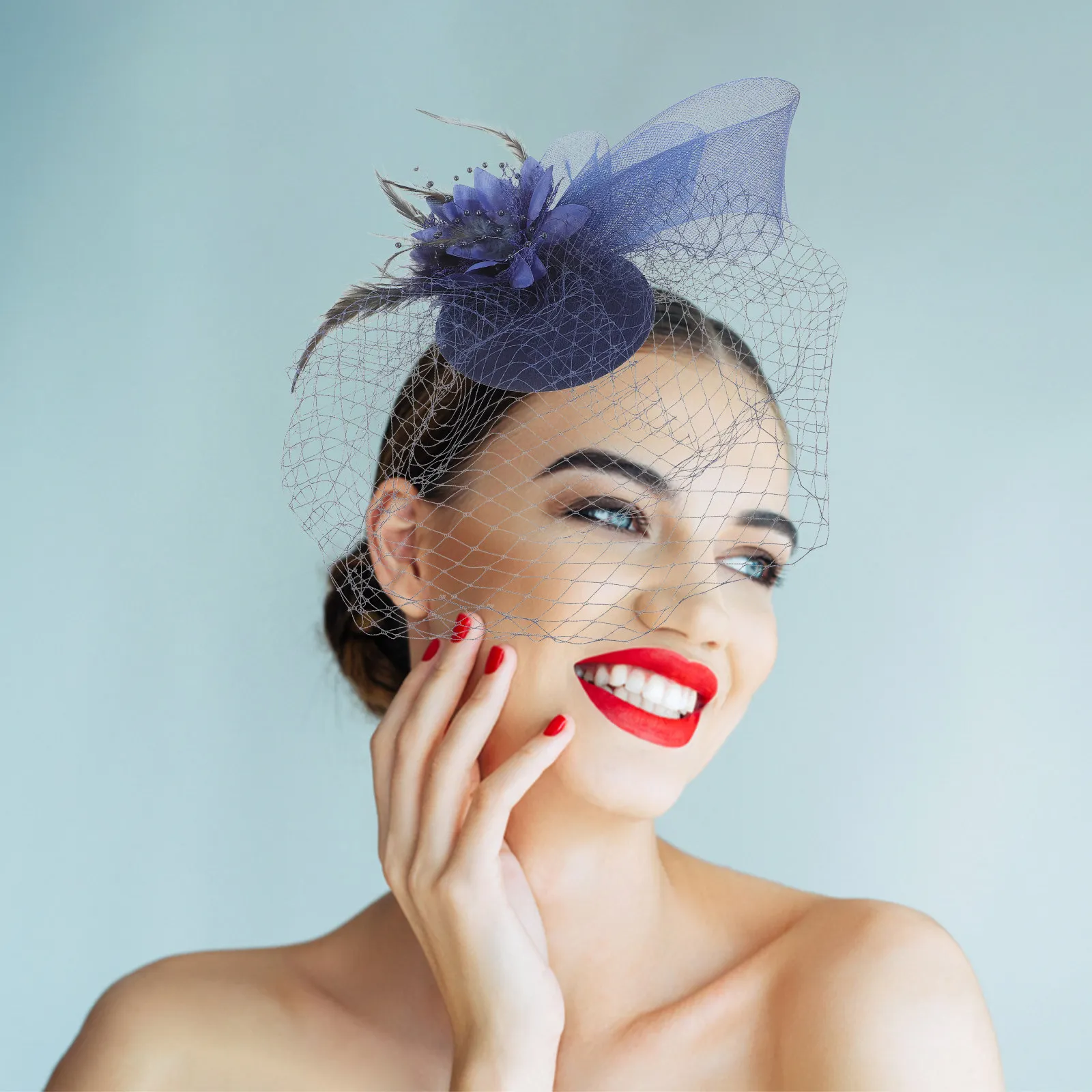 Women Mesh Fascinator Headband Tea Party Plumage Elegant Lightweight Hair Accessories for Wedding Birthday Performance
Women Mesh Fascinator Headband Tea Party Plumage Elegant Lightweight Hair Accessories for Wedding Birthday Performance