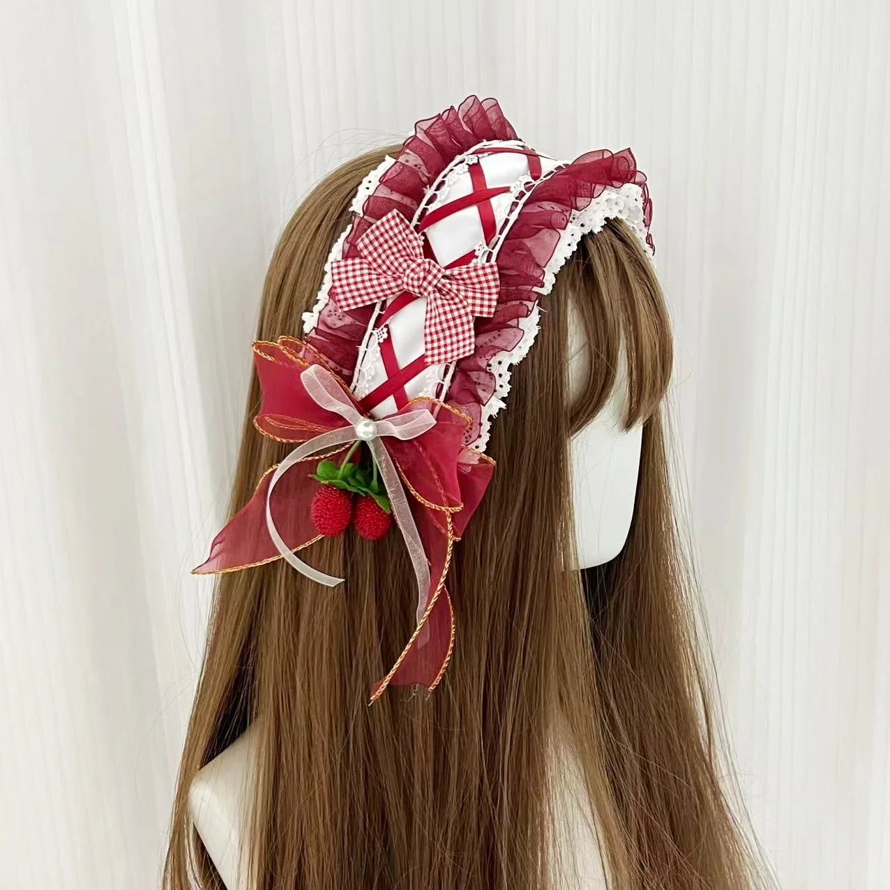 Lolita Sweet Cute Red Strawberry Lace Bow Ribbon Hairband Girls Headband Cosplay Hair Accessories
Lolita Sweet Cute Red Strawberry Lace Bow Ribbon Hairband Girls Headband Cosplay Hair Accessories