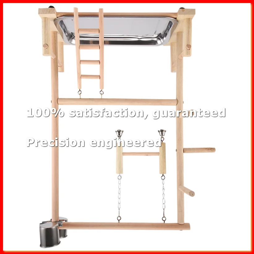 Parrots Playground,Natural Wooden Parrot Perch Gym Play Stand Parakeet Ladders with Feeder Cups and Toys Exercise Play-A79M
Parrots Playground,Natural Wooden Parrot Perch Gym Play Stand Parakeet Ladders with Feeder Cups and Toys Exercise Play-A79M