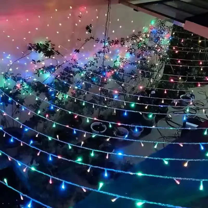 Festoon Icicle LED Light String EU Plug 220V Holiday Garland Lamp for Wedding Camping Outdoor Garden Party Room Decoration
Festoon Icicle LED Light String EU Plug 220V Holiday Garland Lamp for Wedding Camping Outdoor Garden Party Room Decoration