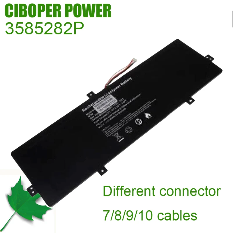 CP Laptop Battery 3585282P CLTD-3585282 PL3282138P*2P 10pins 7cables 8cables 7pins 7cables Replacing battery
CP Laptop Battery 3585282P CLTD-3585282 PL3282138P*2P 10pins 7cables 8cables 7pins 7cables Replacing battery