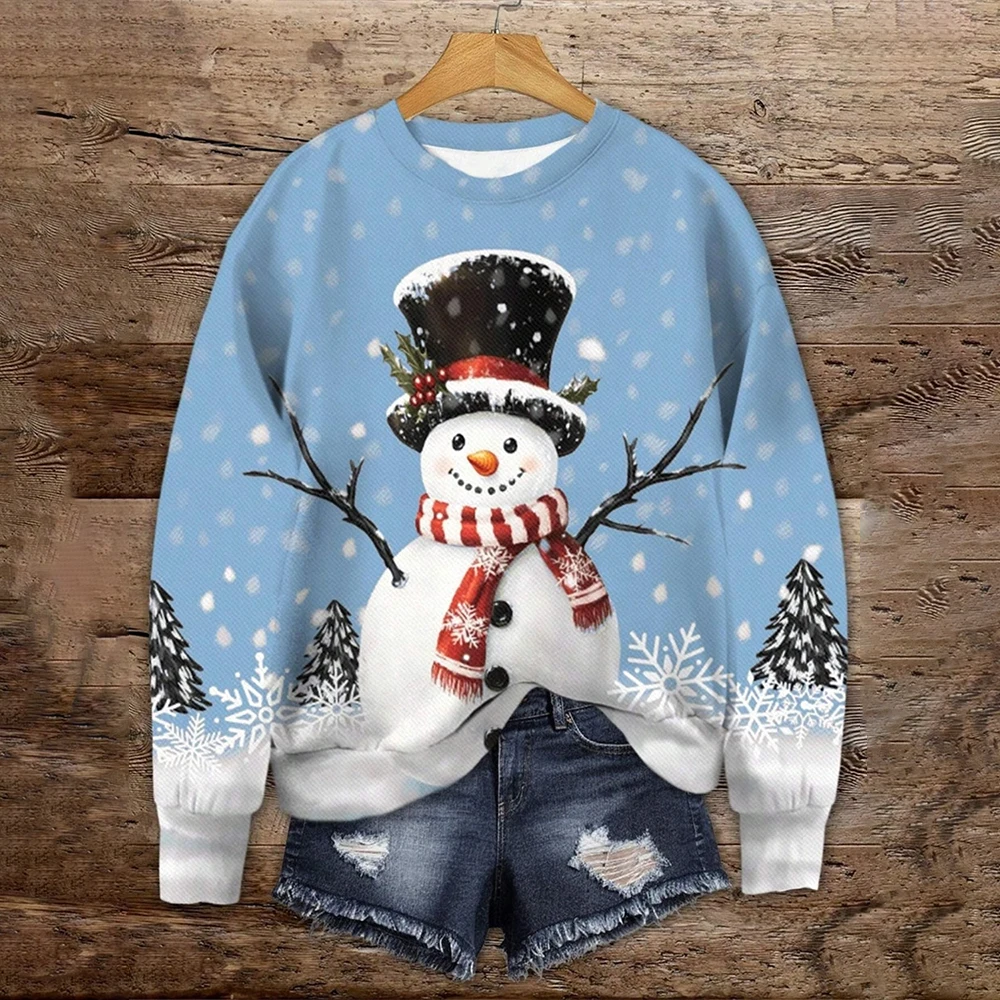 Women's Sweatshirt Polyester Snowman Christmas Street Rabbit Print Casual Crew Neck Hoodie Long Sleeve Micro-elastic Fall Winter
Women's Sweatshirt Polyester Snowman Christmas Street Rabbit Print Casual Crew Neck Hoodie Long Sleeve Micro-elastic Fall Winter