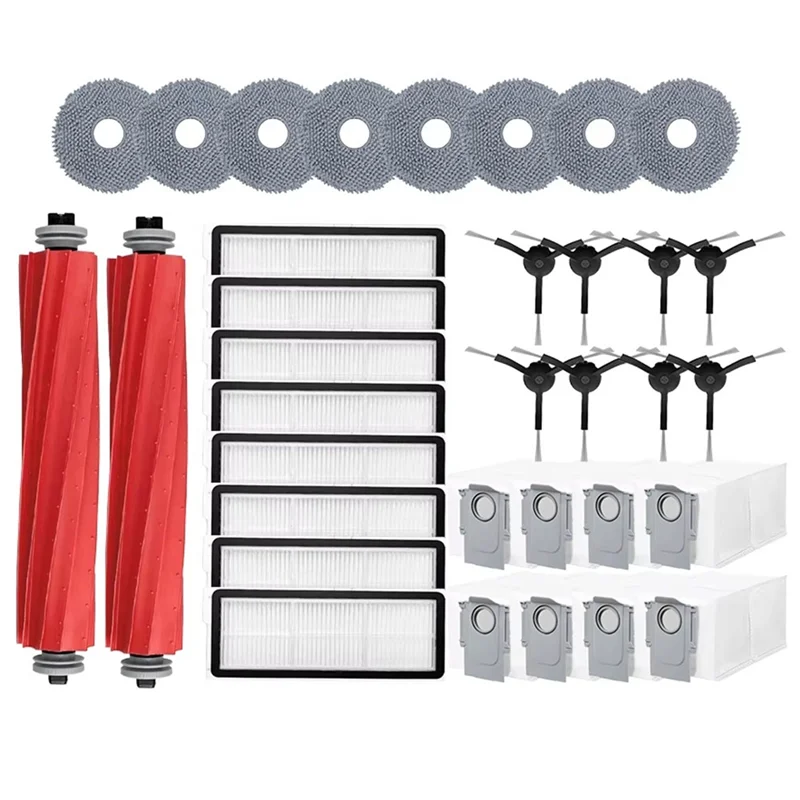 X11A Replacement Parts For Roborock QR 798/QV 35A Vacuum Cleaner- Main Brush Side Brush Hepa Filter Rag Dust Bag Accessory Set
X11A Replacement Parts For Roborock QR 798/QV 35A Vacuum Cleaner- Main Brush Side Brush Hepa Filter Rag Dust Bag Accessory Set