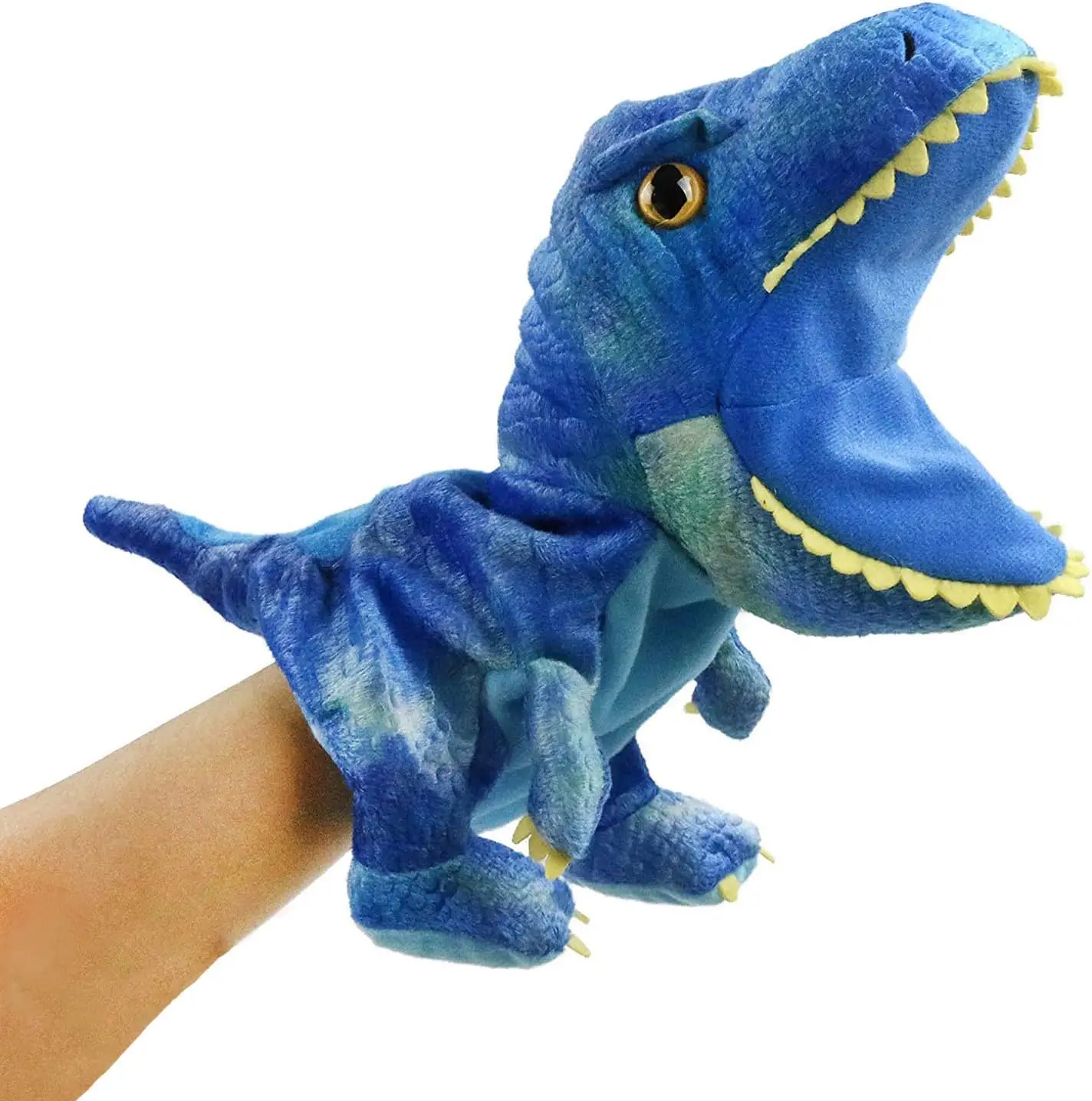Dinosaur Hand Puppet 11in Plush Toy Soft Stuffed Animal with Movable Mouth for Kids Role Play
Dinosaur Hand Puppet 11in Plush Toy Soft Stuffed Animal with Movable Mouth for Kids Role Play