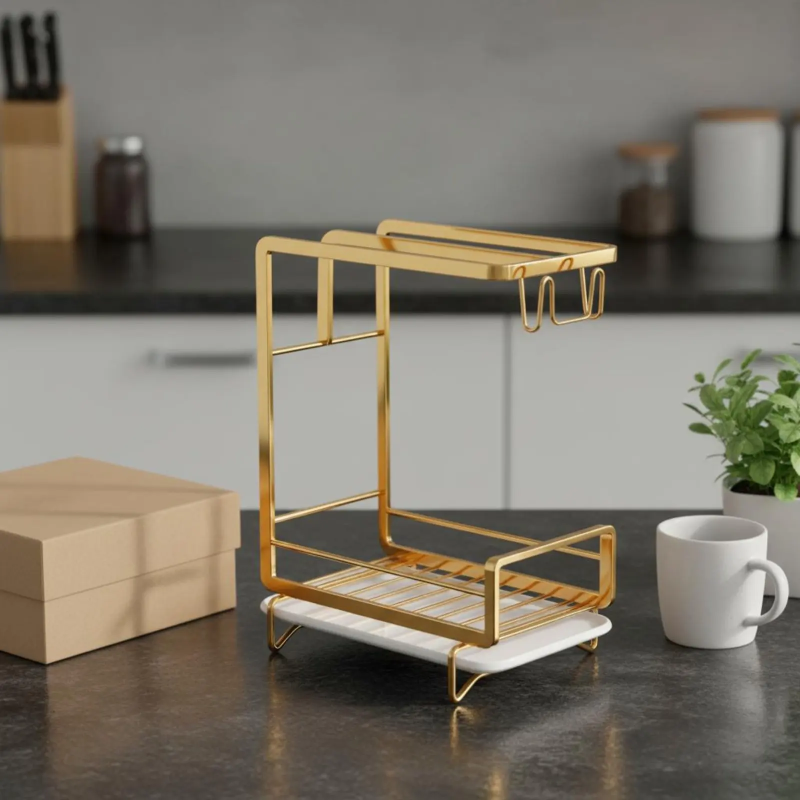 Kitchen Sink Organizer Rack Space Saving Sponge Holder with Dishcloth Rack Kitchen Sink Organizer Anti-Slip Feet for Bathroom
Kitchen Sink Organizer Rack Space Saving Sponge Holder with Dishcloth Rack Kitchen Sink Organizer Anti-Slip Feet for Bathroom