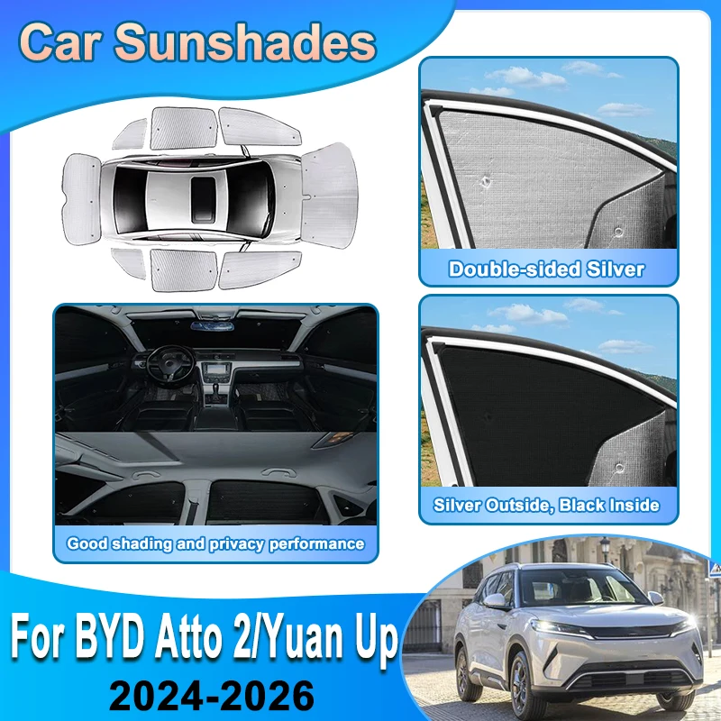 For BYD Atto 2 Accessories 2024 2025 2026 Yuan Up Pro SC3E Car Reflective Sunshade Front Side Window Privacy Blind Shaing Covers
For BYD Atto 2 Accessories 2024 2025 2026 Yuan Up Pro SC3E Car Reflective Sunshade Front Side Window Privacy Blind Shaing Covers