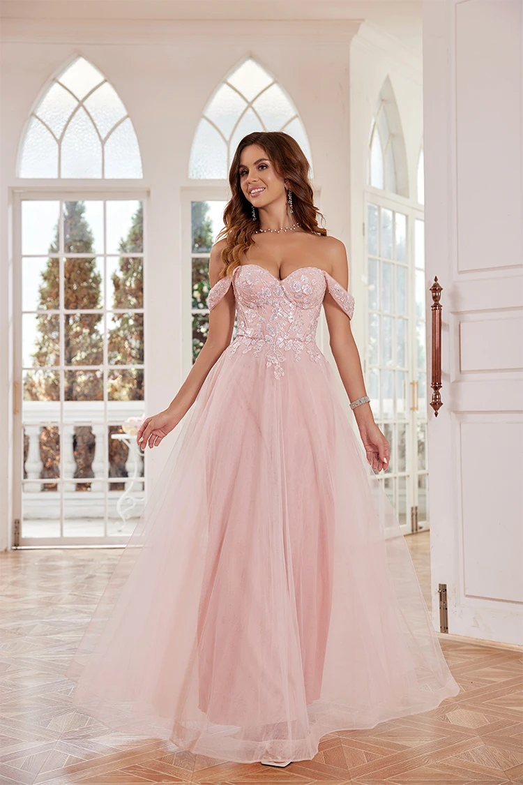 Beaded Off Shoulder Prom Dresses 2024 Tulle Lace Evening Dresses Long Ball Gowns Homecoming Dress Formal Dress Cocktail Dress
Beaded Off Shoulder Prom Dresses 2024 Tulle Lace Evening Dresses Long Ball Gowns Homecoming Dress Formal Dress Cocktail Dress