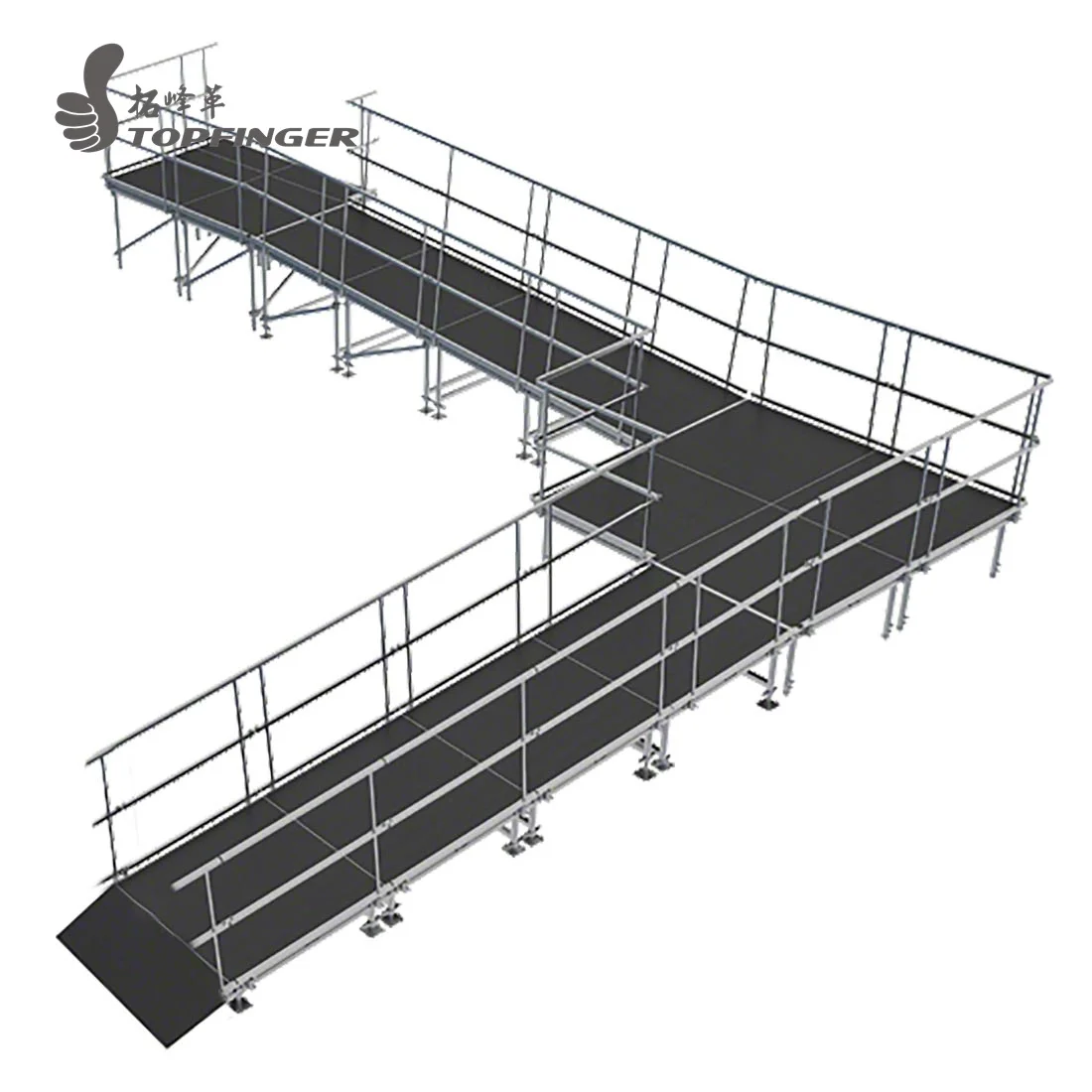 Portable Stage Design Sale Universal 90-Degree Turn ADA Wheelchair Ramp with Landing for 24" High Stages Easy Assemble Stage
Portable Stage Design Sale Universal 90-Degree Turn ADA Wheelchair Ramp with Landing for 24" High Stages Easy Assemble Stage