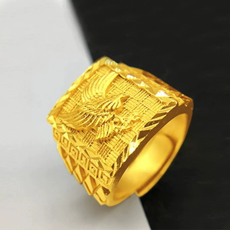 Luxury 100% Real 24K Gold Eagle Open Ring Unique Design Niche Adjustable Ring
Luxury 100% Real 24K Gold Eagle Open Ring Unique Design Niche Adjustable Ring