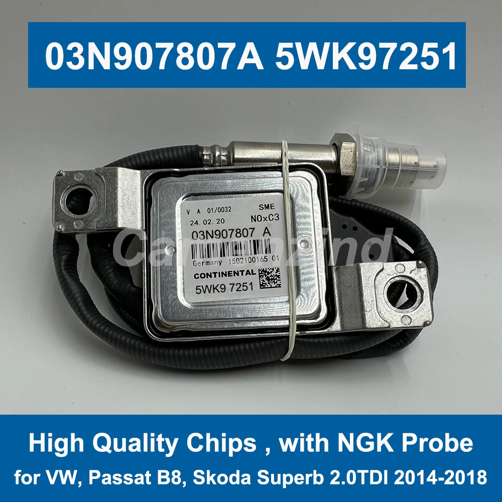 5WK97251 Nitrogen Oxide Nox Sensor 03N907807A 04L907805C For VW Passat B8 Skoda Superb 2.0TDI 2014-2018
5WK97251 Nitrogen Oxide Nox Sensor 03N907807A 04L907805C For VW Passat B8 Skoda Superb 2.0TDI 2014-2018