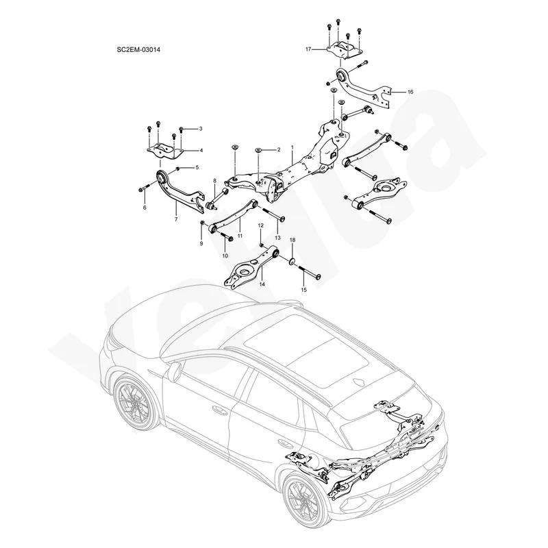 Для BYD ATTO3 Yuan Plus 2021-2025 SC2E-03014 задняя подрамка оригинальные аксессуары для автомобиля Para Auto Tools
Для BYD ATTO3 Yuan Plus 2021-2025 SC2E-03014 задняя подрамка оригинальные аксессуары для автомобиля Para Auto Tools