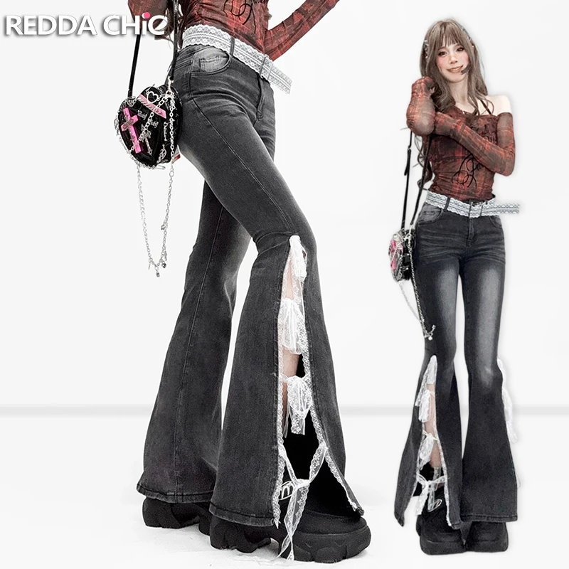 REDDACHiC Bow Split Women Y2k Jeans Grunge High Rise Do Old Color Block Stretch Skinny Bootcut Denim Pants Vintage Streetwear
REDDACHiC Bow Split Women Y2k Jeans Grunge High Rise Do Old Color Block Stretch Skinny Bootcut Denim Pants Vintage Streetwear