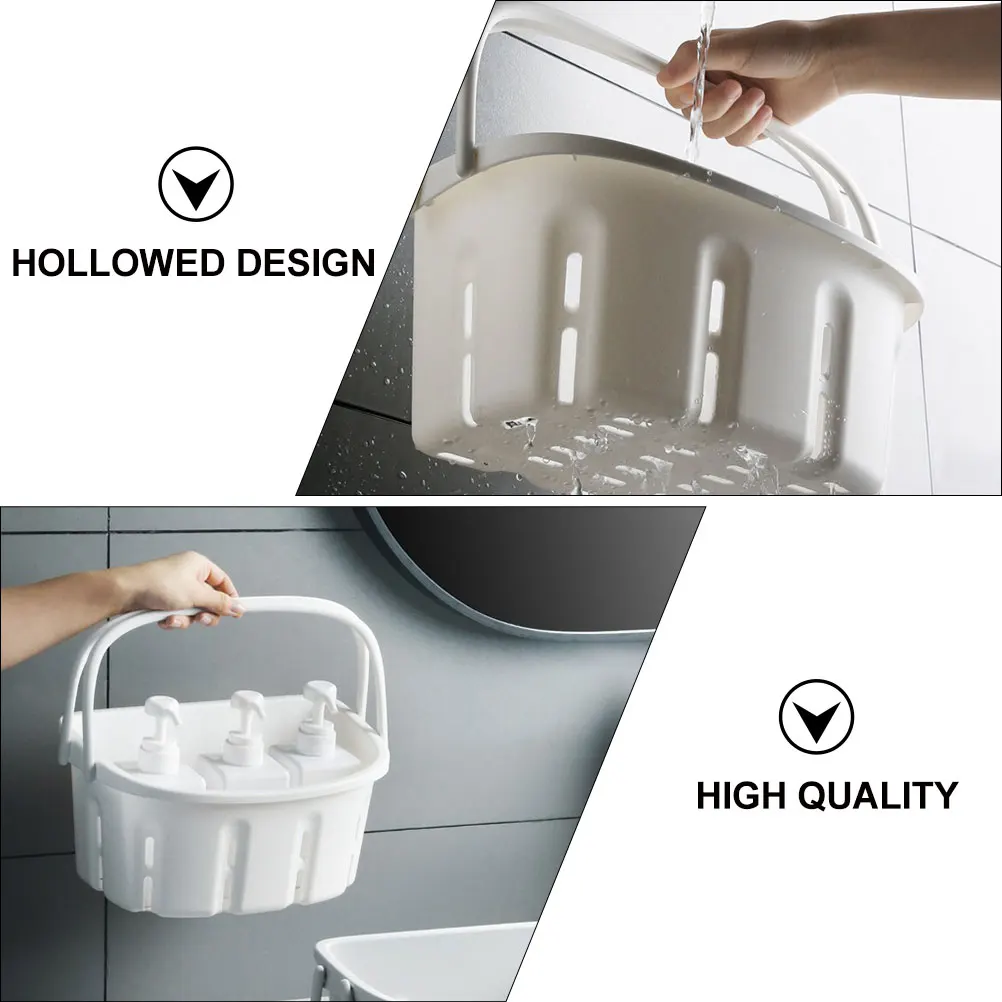 1pc Plastic Bath Basket with Handle Storage Organizer Drain Holes Shampoo Soap Container for Bathroom Kitchen Fruits Vegetables
1pc Plastic Bath Basket with Handle Storage Organizer Drain Holes Shampoo Soap Container for Bathroom Kitchen Fruits Vegetables