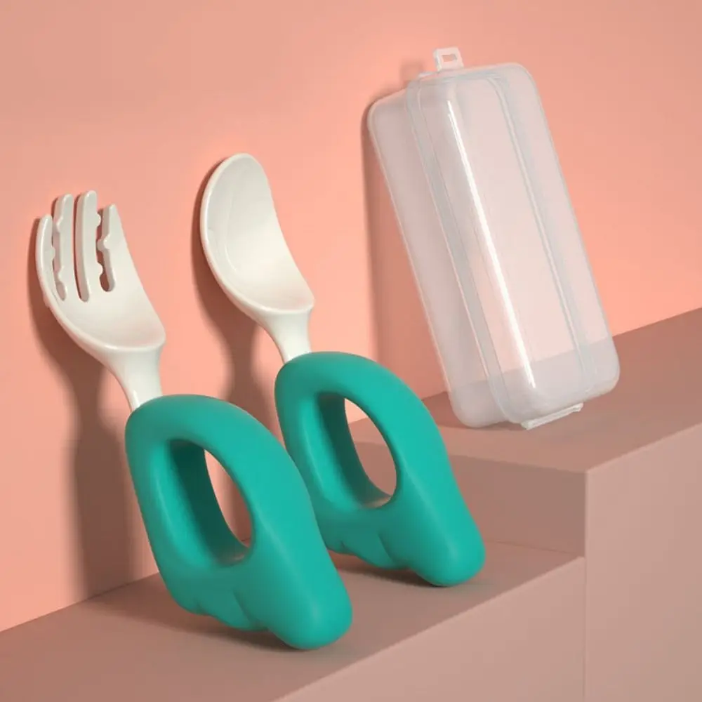 Self Feeding Baby Forks and Spoons Set Dishwasher Safe Silicone Handle Baby's Dinnerware Plastic Wing Shape
Self Feeding Baby Forks and Spoons Set Dishwasher Safe Silicone Handle Baby's Dinnerware Plastic Wing Shape