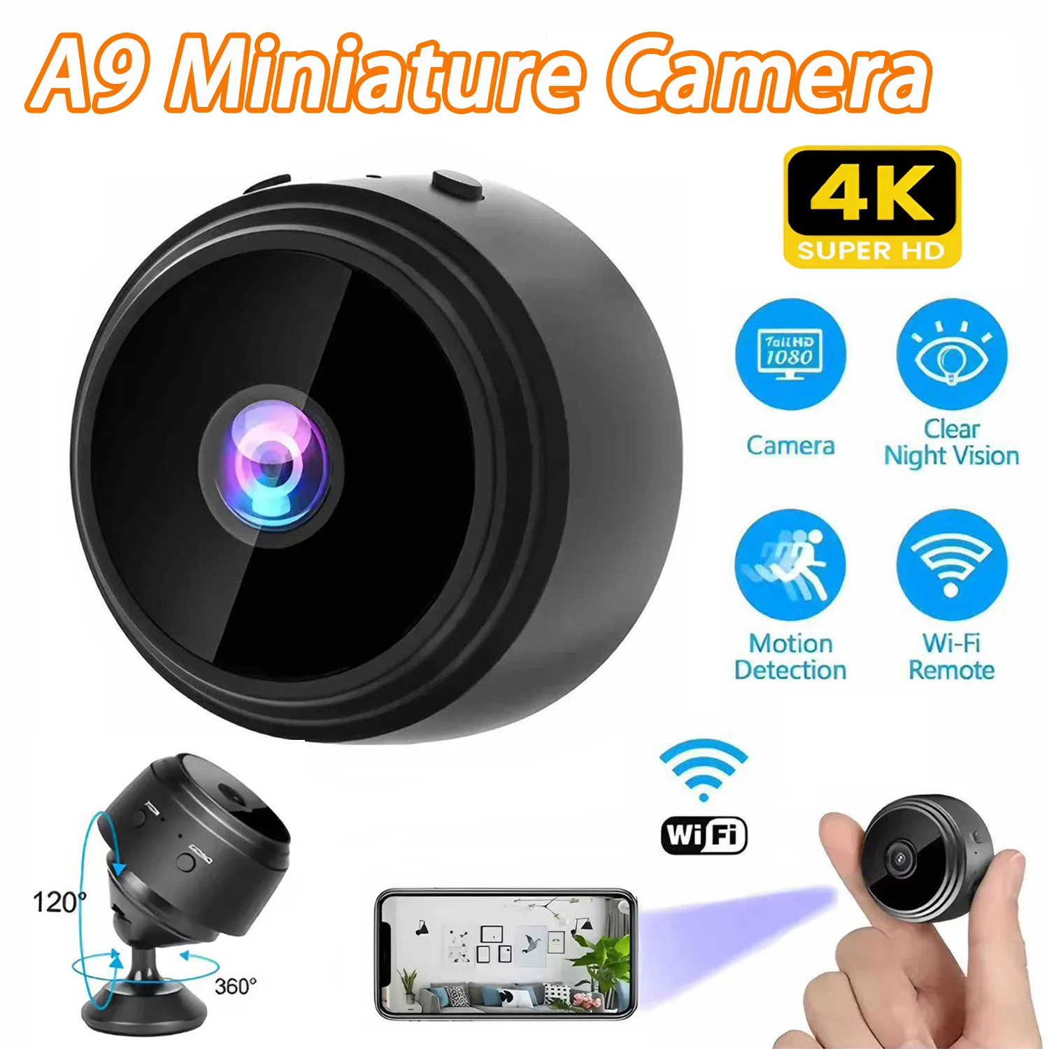 Wireless Recorder Mini Camcorders Video Surveillance camera wifi Camera A9 Mini Camera IP camera Night Version Micro Voice
Wireless Recorder Mini Camcorders Video Surveillance camera wifi Camera A9 Mini Camera IP camera Night Version Micro Voice