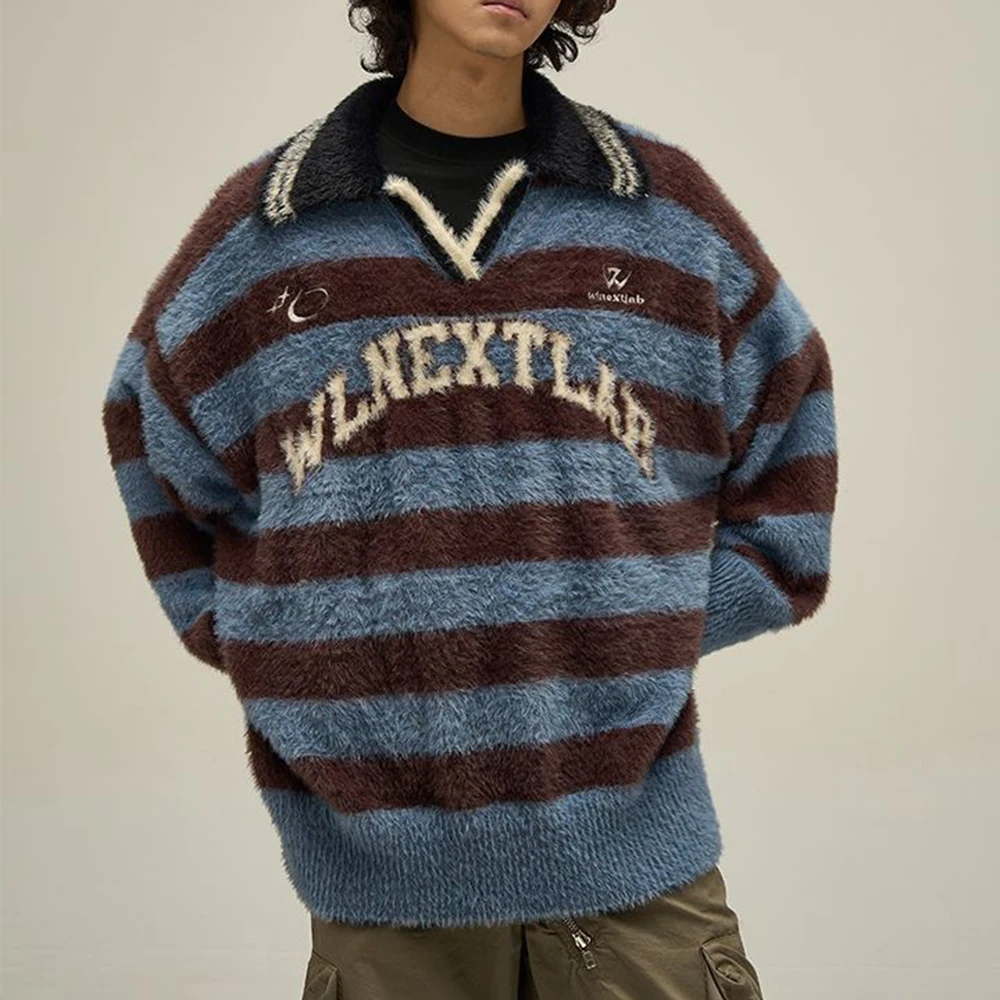 2025 Winter New Men's Letter Long-Sleeve Sweater Unisex American Retro Fashion Trend High Street Loose Casual Niche Men's Top
2025 Winter New Men's Letter Long-Sleeve Sweater Unisex American Retro Fashion Trend High Street Loose Casual Niche Men's Top