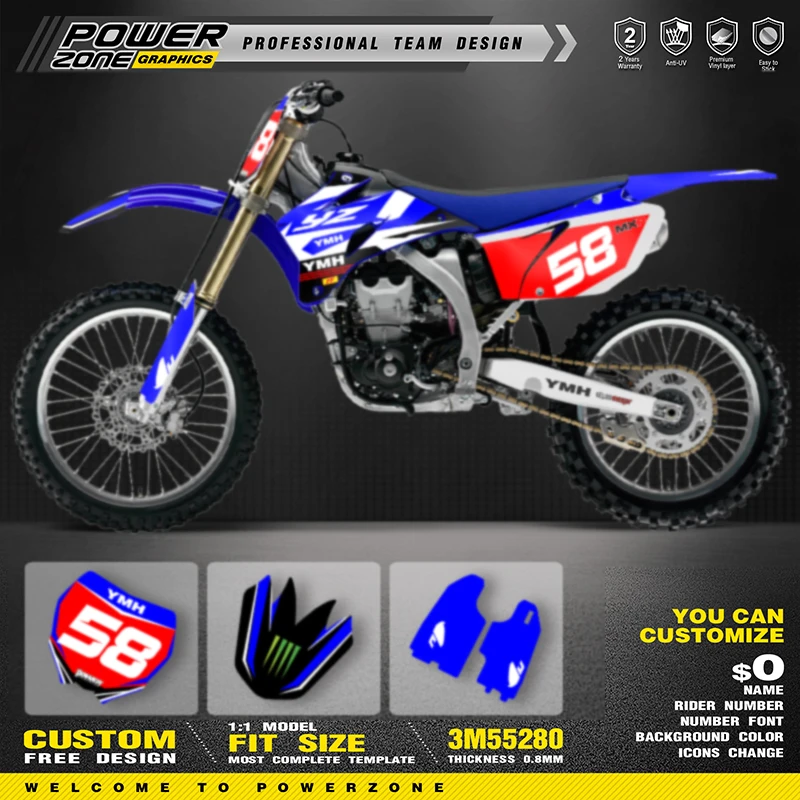 PowerZone Custom Team Graphics Backgrounds Decals Stickers Kit For YAMAHA YZF250 450 2006 2007 2008 2009 YZF250 YZF450 01
PowerZone Custom Team Graphics Backgrounds Decals Stickers Kit For YAMAHA YZF250 450 2006 2007 2008 2009 YZF250 YZF450 01