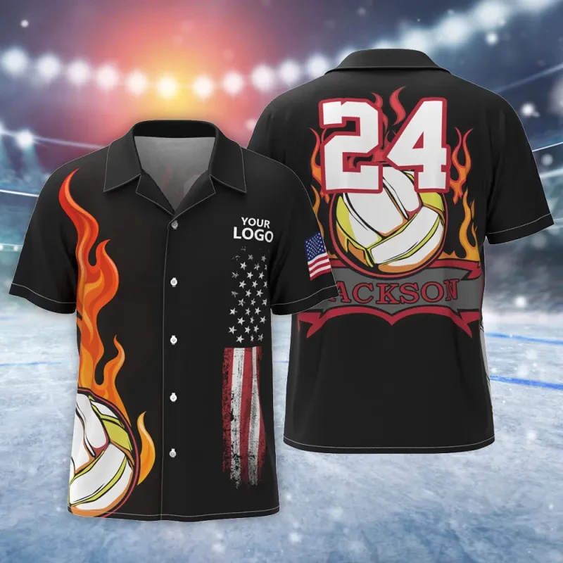 Custom American Flag Football Hawaiian Shirt Personalized Name Number Logo Print Tropical Pattern Aloha Shirt Sport Casual Shirt
Custom American Flag Football Hawaiian Shirt Personalized Name Number Logo Print Tropical Pattern Aloha Shirt Sport Casual Shirt