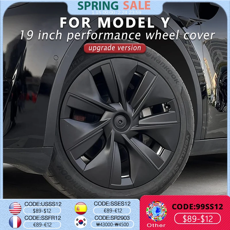 4PCS Hubcap Replacement Hub cap Automobile Wheel Cover For Tesla Model Y 19-Inch Wheel Cap Accessories for Car Wheel Parts 2023
4PCS Hubcap Replacement Hub cap Automobile Wheel Cover For Tesla Model Y 19-Inch Wheel Cap Accessories for Car Wheel Parts 2023