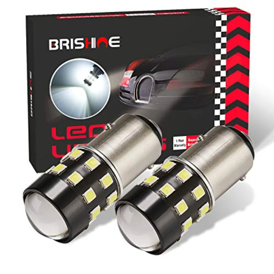 Super Bright 1157 2057 2357 7528 BAY15D LED Bulbs 6000K 24-SMD LED Chipsets with Projector for Backup Reverse Lights, Brake Tai
Super Bright 1157 2057 2357 7528 BAY15D LED Bulbs 6000K 24-SMD LED Chipsets with Projector for Backup Reverse Lights, Brake Tai