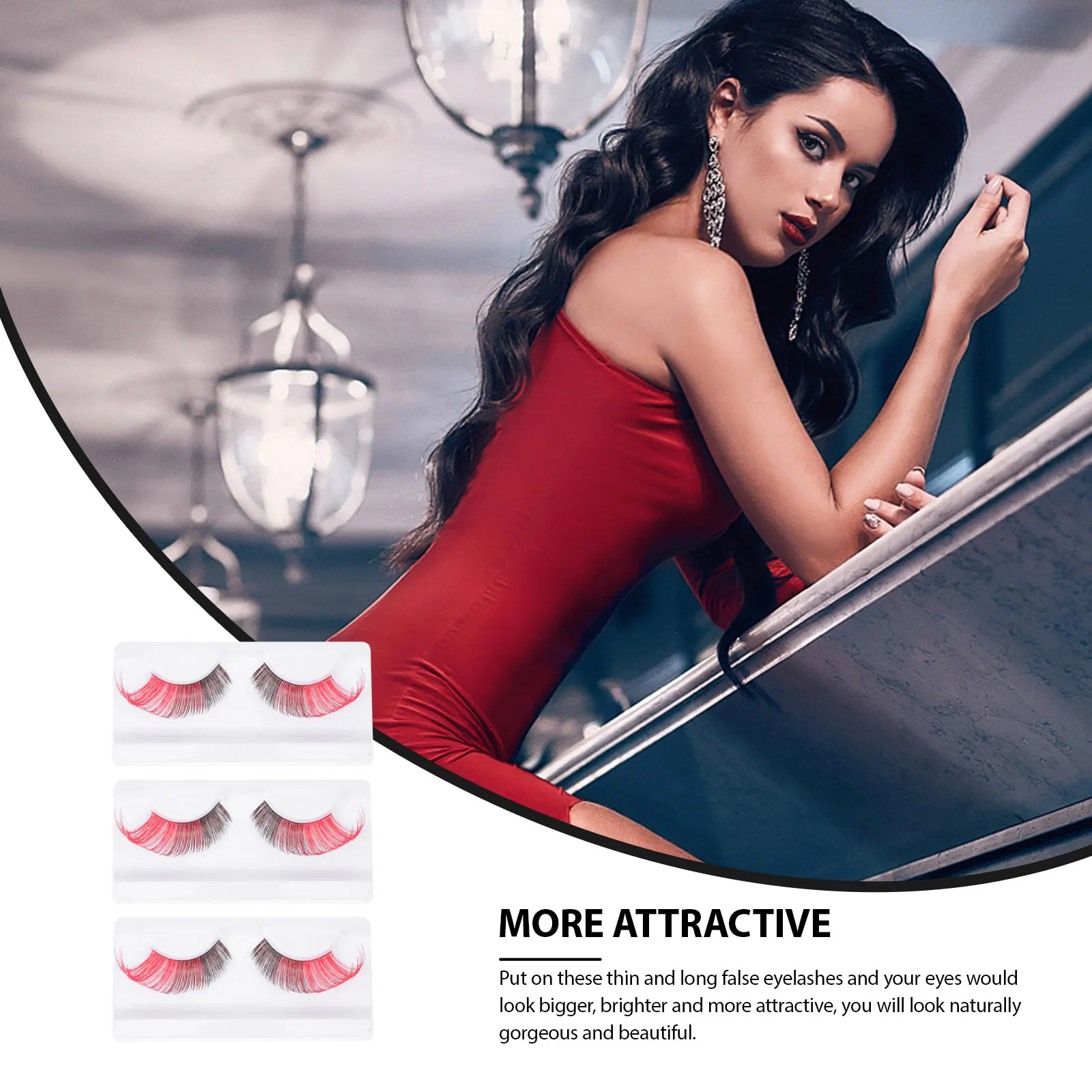 Colored False Eyelashes Wispy Lashes Fake Performance Dense Fiber Long Thin Daily Smoky Party Wedding Photo
Colored False Eyelashes Wispy Lashes Fake Performance Dense Fiber Long Thin Daily Smoky Party Wedding Photo