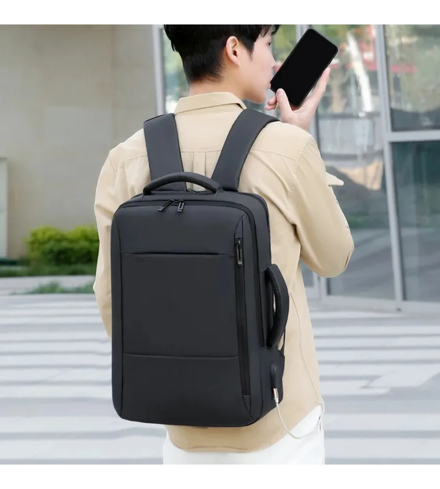 Made for comfort this black business backpack features breathable padding for long trips and daily commutes
Made for comfort this black business backpack features breathable padding for long trips and daily commutes