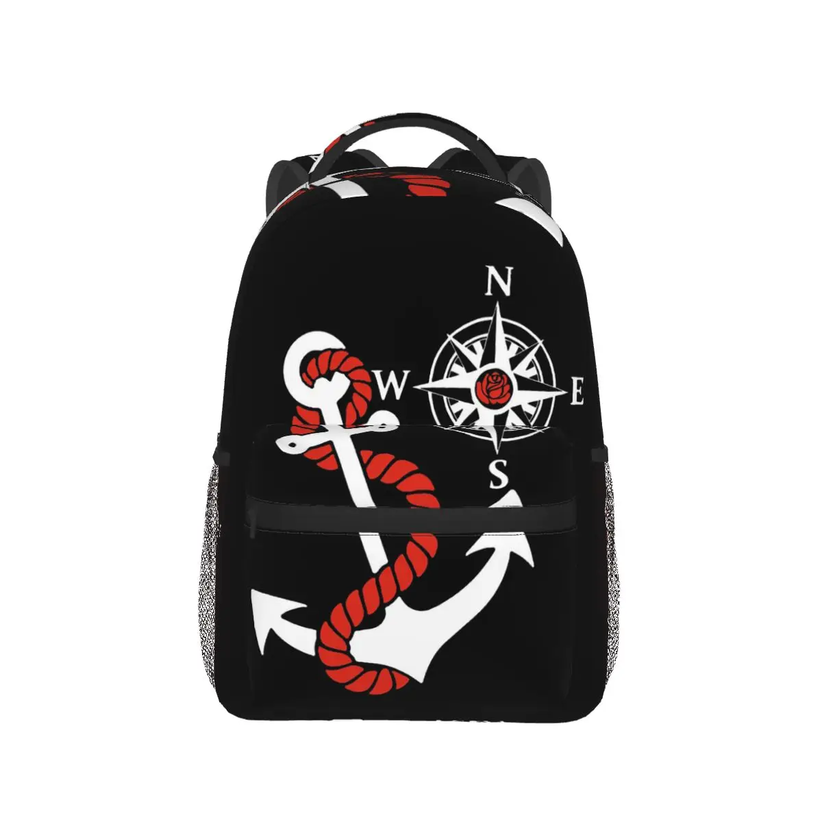 Compass Rose And Marine Anchor Backpack Hot Sale Daypack Large Capacity Children BookBag School Bag Shoulder Bags for Men Women
Compass Rose And Marine Anchor Backpack Hot Sale Daypack Large Capacity Children BookBag School Bag Shoulder Bags for Men Women