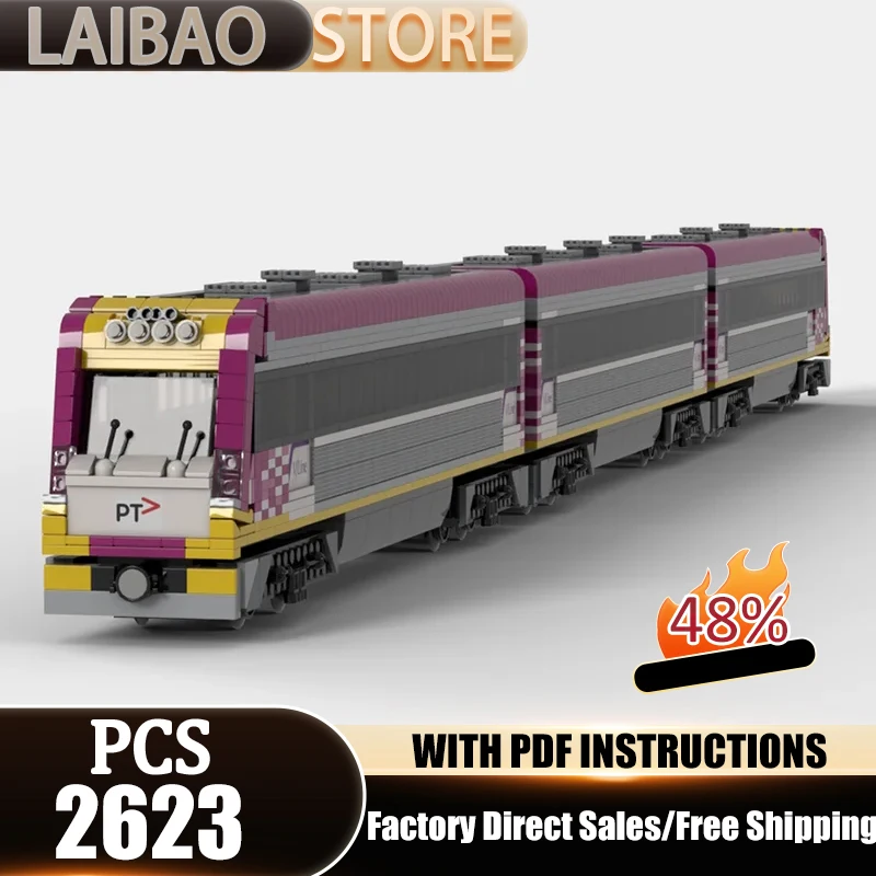 Железнодорожный поезд MOC: Конструктор-модель дизельного многоагрегатного поезда (DMU) из технологических кирпичиков, игрушки для самостоятельной сборки, подарки для конструкторов
Железнодорожный поезд MOC: Конструктор-модель дизельного многоагрегатного поезда (DMU) из технологических кирпичиков, игрушки для самостоятельной сборки, подарки для конструкторов