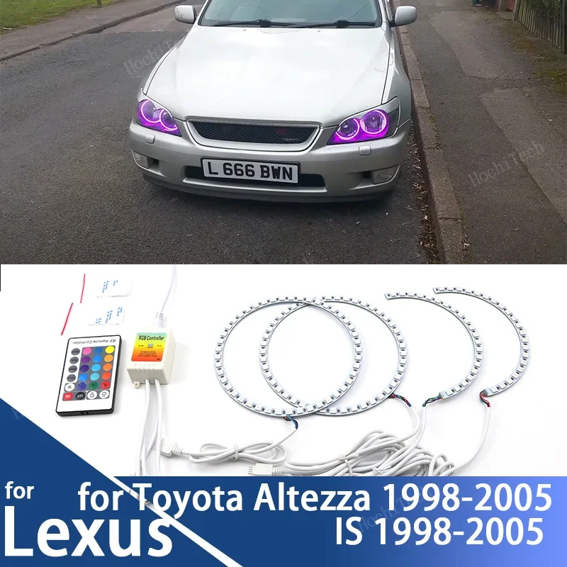 RGB multi-color RF Remote Control Rings DRL LED Angel Eye Kit For LEXUS IS200 IS300 1998-05 for TOYOTA Altezza Gita (Japan)
RGB multi-color RF Remote Control Rings DRL LED Angel Eye Kit For LEXUS IS200 IS300 1998-05 for TOYOTA Altezza Gita (Japan)