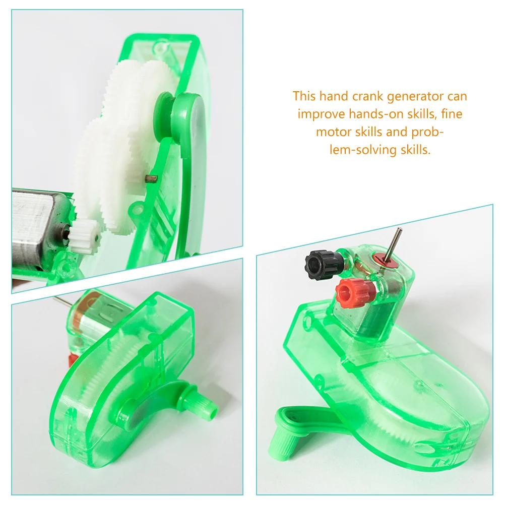 2 Hand Crank Generator Electric Kits Kids Presents Baby Toys Science Manual Electricity Generator Experimental Tools Educational
2 Hand Crank Generator Electric Kits Kids Presents Baby Toys Science Manual Electricity Generator Experimental Tools Educational