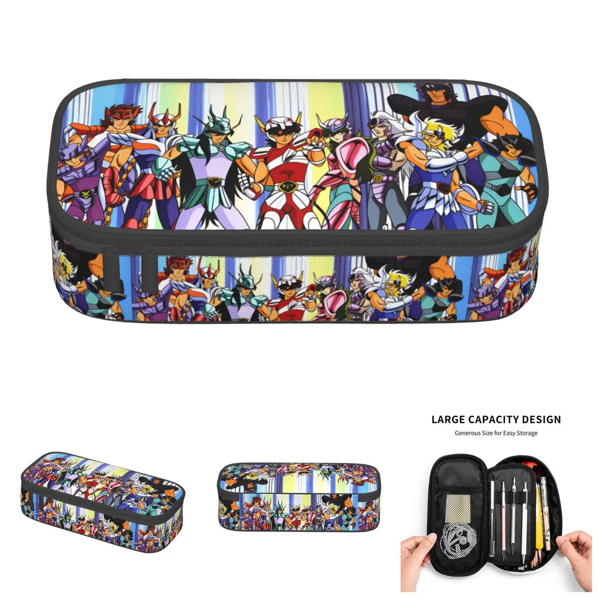 Knights Of The Zodiac Pegasus Seiya Cute Pencil Cases Large Capacity Andromeda Shun Cygnus Hyoga Pencil Bag Student School
Knights Of The Zodiac Pegasus Seiya Cute Pencil Cases Large Capacity Andromeda Shun Cygnus Hyoga Pencil Bag Student School