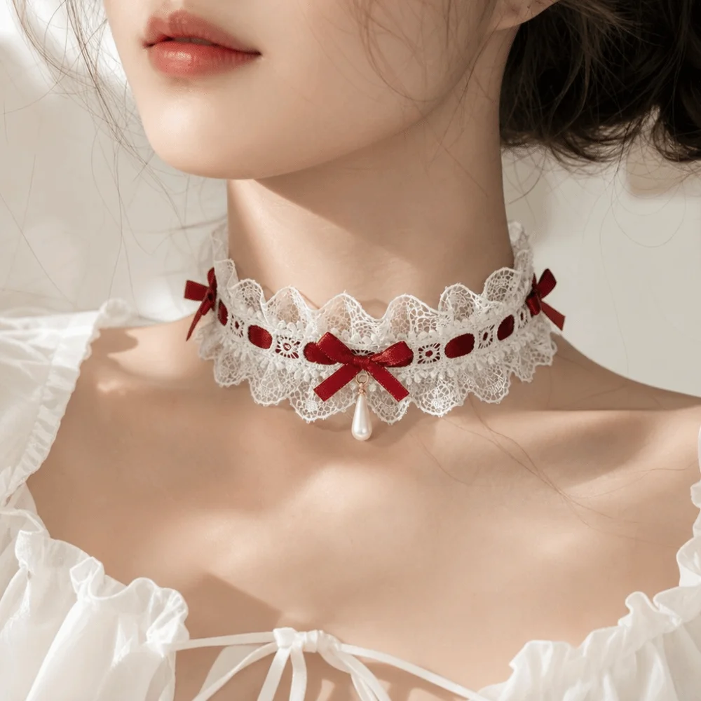 Jewelry Cloth Lolita Lace Bow Satin Ribbon Waterdrop Pendant Lace Bow Jewelry
Jewelry Cloth Lolita Lace Bow Satin Ribbon Waterdrop Pendant Lace Bow Jewelry