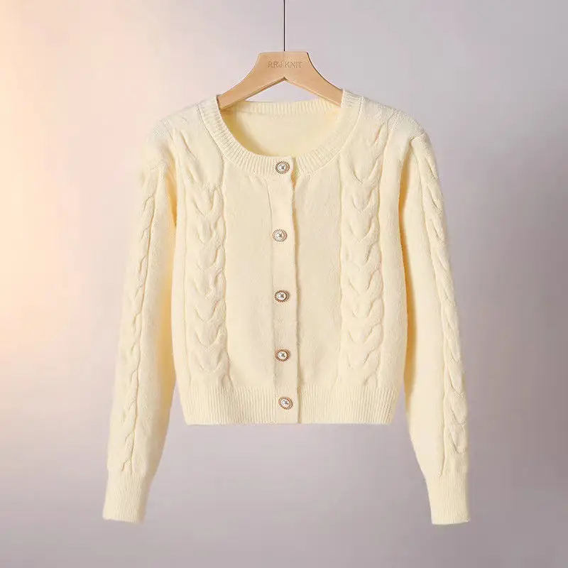 Минималистичный вязаный кардиган премиум-класса, женский элегантный новый свитер, свободный крой, с длинными рукавами, мягкая уютная универсальная повседневная верхняя одежда, топы
Минималистичный вязаный кардиган премиум-класса, женский элегантный новый свитер, свободный крой, с длинными рукавами, мягкая уютная универсальная повседневная верхняя одежда, топы