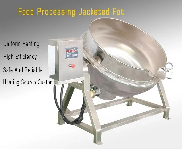 304 stainless steel electric sandwich mixing pot beef bean paste chili sauce wok pear sauce jam sugar cooking pot
304 stainless steel electric sandwich mixing pot beef bean paste chili sauce wok pear sauce jam sugar cooking pot