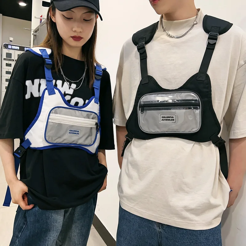 Hip-hop Streetwear Unisex Chest Rig Bag Fashion Reflective Design Chest Pack Multi-function Tactical Vest Outdoor Sport Backpack
Hip-hop Streetwear Unisex Chest Rig Bag Fashion Reflective Design Chest Pack Multi-function Tactical Vest Outdoor Sport Backpack