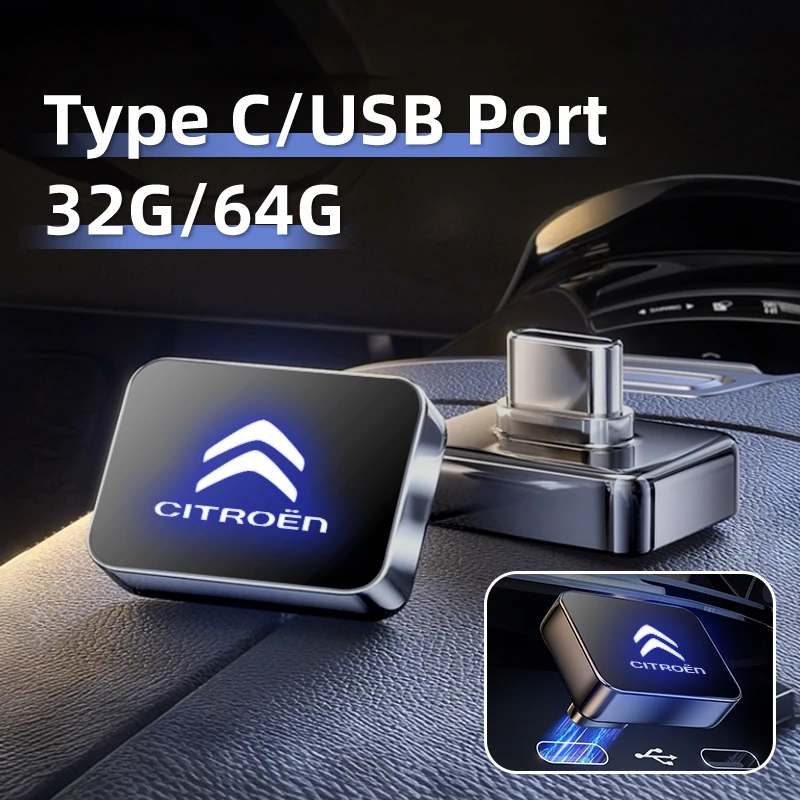 High Speed 32G/64G Type C Port USB Memory Storage U Disk Flash Drives For Citroen C4 C3 C5 C2 Berlingo Celysee Cactus Aircross
High Speed 32G/64G Type C Port USB Memory Storage U Disk Flash Drives For Citroen C4 C3 C5 C2 Berlingo Celysee Cactus Aircross