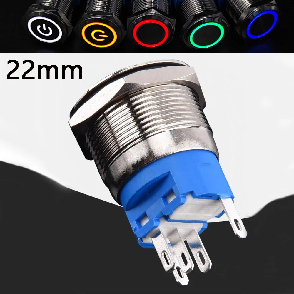 1pcs 22mm Silver Metal Push Button Switch PC Power Waterproof LED Light Momentary Latching Flat Head 3V 5V 6V 12V 24V 220V Red
1pcs 22mm Silver Metal Push Button Switch PC Power Waterproof LED Light Momentary Latching Flat Head 3V 5V 6V 12V 24V 220V Red