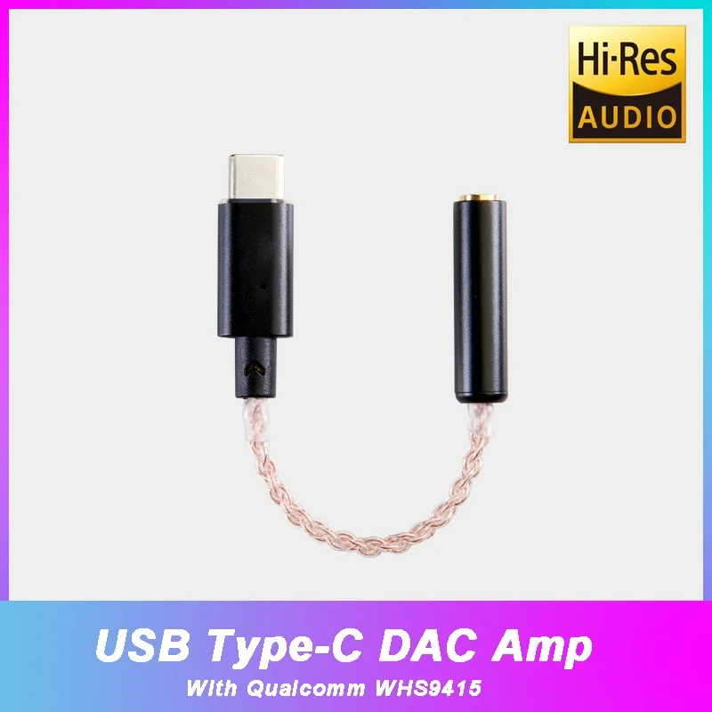 Портативный Hi-Fi усилитель для наушников Qualcomm WHS9415, USB Type-C до 3,5 мм, ЦАП, аудиоадаптер SNR 128 дБ, Ом, DSD PCM, декодирование
Портативный Hi-Fi усилитель для наушников Qualcomm WHS9415, USB Type-C до 3,5 мм, ЦАП, аудиоадаптер SNR 128 дБ, Ом, DSD PCM, декодирование