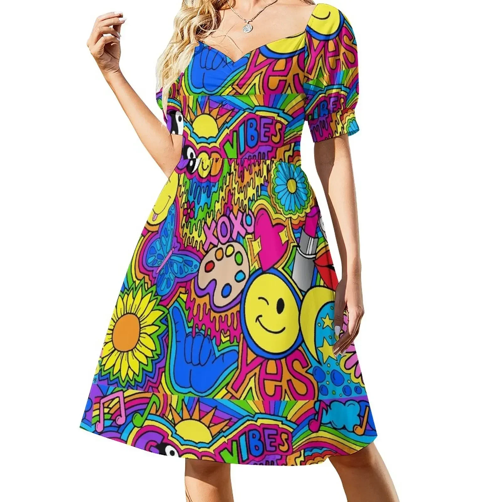 Hippie Vibes Short-Sleeved Dress dress summer 2025 women summer dresses women formal occasion dresses Dress
Hippie Vibes Short-Sleeved Dress dress summer 2025 women summer dresses women formal occasion dresses Dress