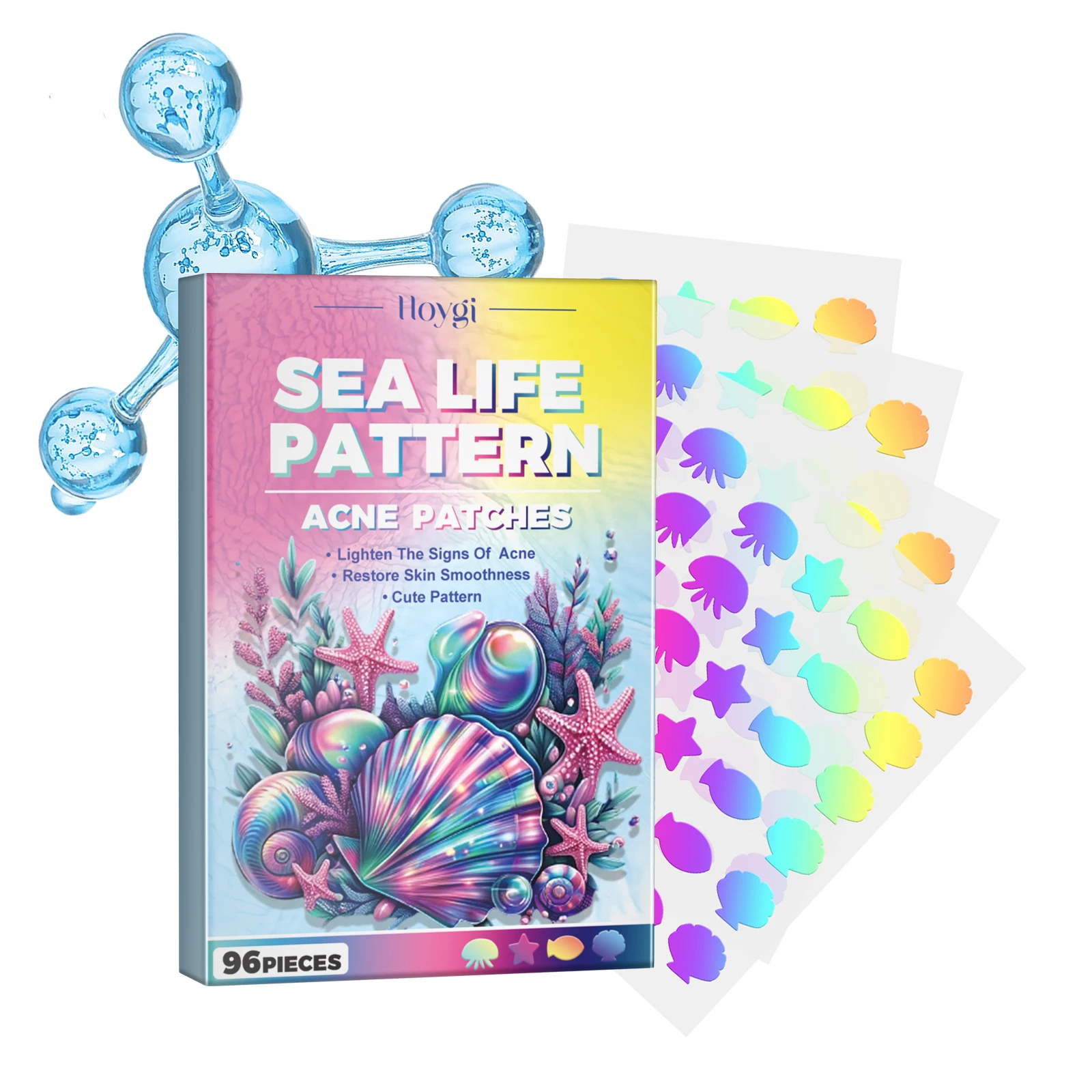 Hoygi Sea Life Pattern Acne Patches Reduce Pimples AntiDryness Deep Hydrating Facial Cleanser 2pcs 
Hoygi Sea Life Pattern Acne Patches Reduce Pimples AntiDryness Deep Hydrating Facial Cleanser 2pcs