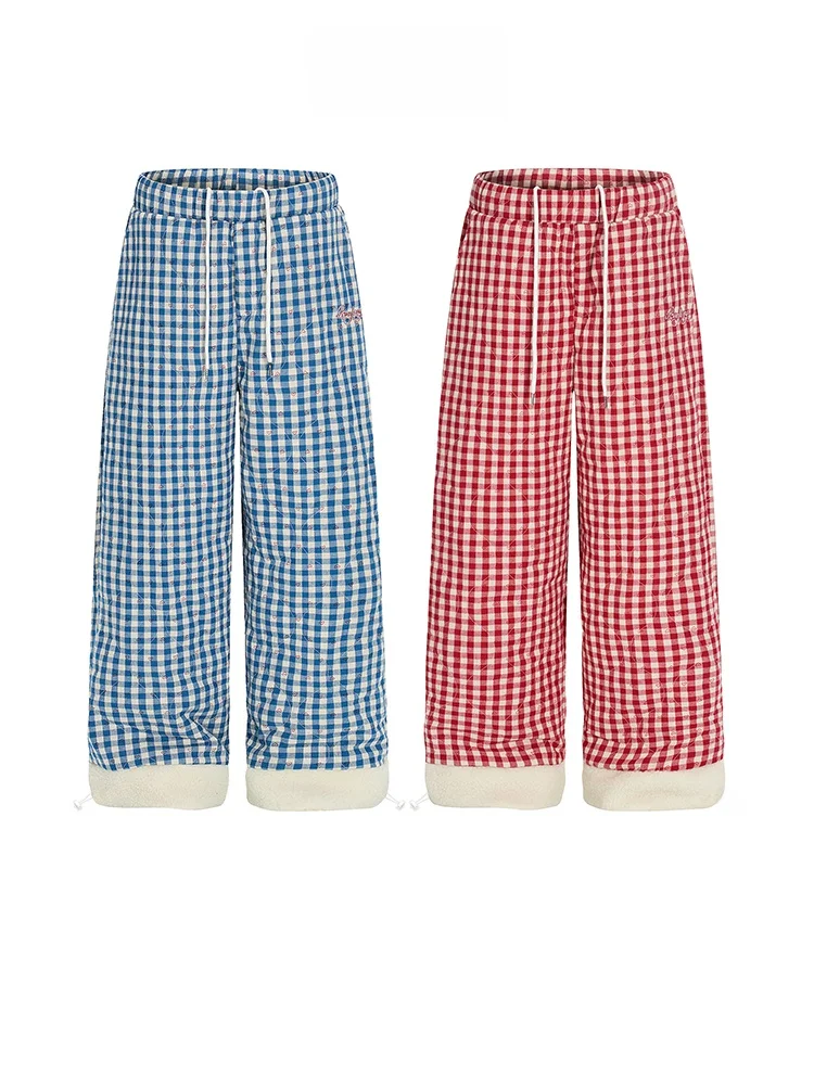 Утепленные флисовые брюки в клетку с пэчворком в американском стиле, широкие штаны унисекс, зимние хлопковые брюки для катания на лыжах
Утепленные флисовые брюки в клетку с пэчворком в американском стиле, широкие штаны унисекс, зимние хлопковые брюки для катания на лыжах