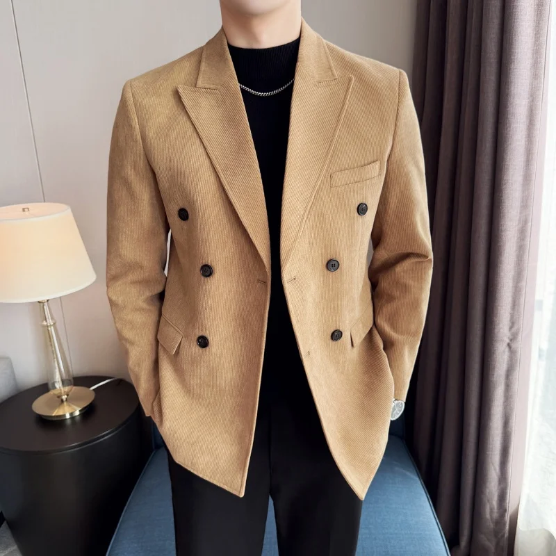 British Men's Double Breasted Suit Jacket Blazer Fashion Slim Fit Business Formal Jacket Social Tailcoat Jacket Size 5XL-M
British Men's Double Breasted Suit Jacket Blazer Fashion Slim Fit Business Formal Jacket Social Tailcoat Jacket Size 5XL-M