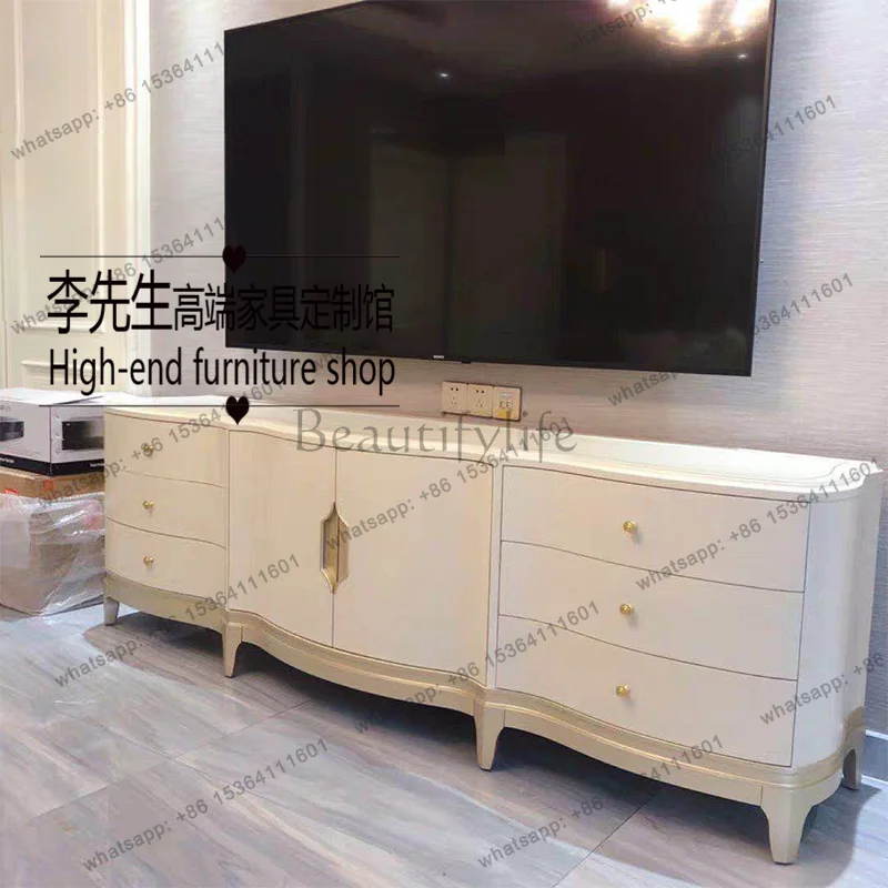 American light luxury solid wood TV cabinet living room post-modern locker
American light luxury solid wood TV cabinet living room post-modern locker